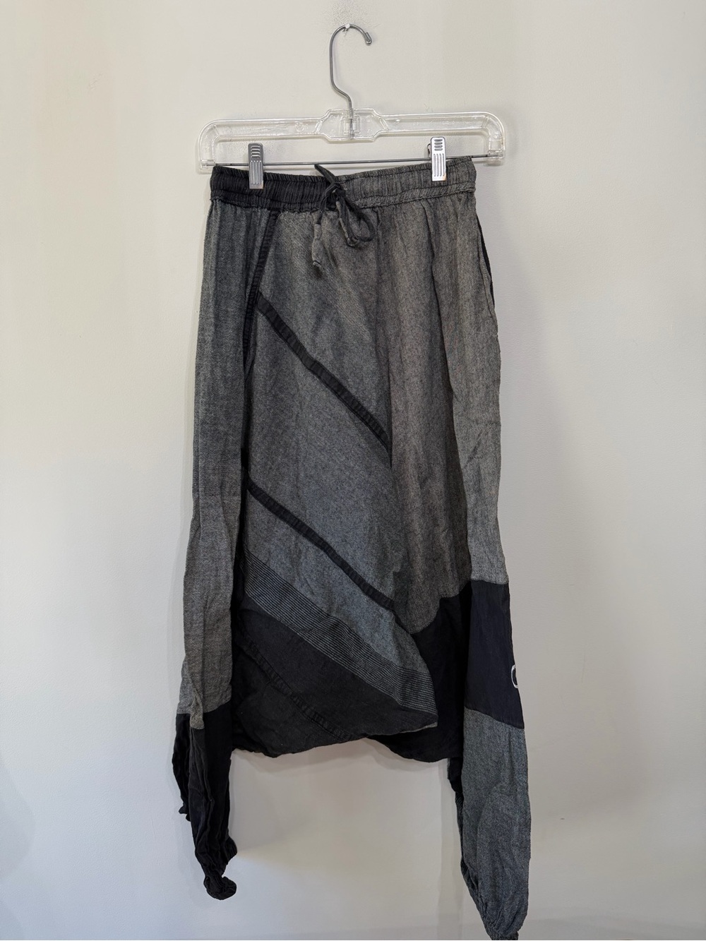 Ornament Harem Drop Crotch Hippie Pants Boho Festival Lounge Pants Unisex S/M